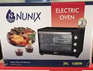 Nunix 20L Electric Oven With Rotating Rotisserie