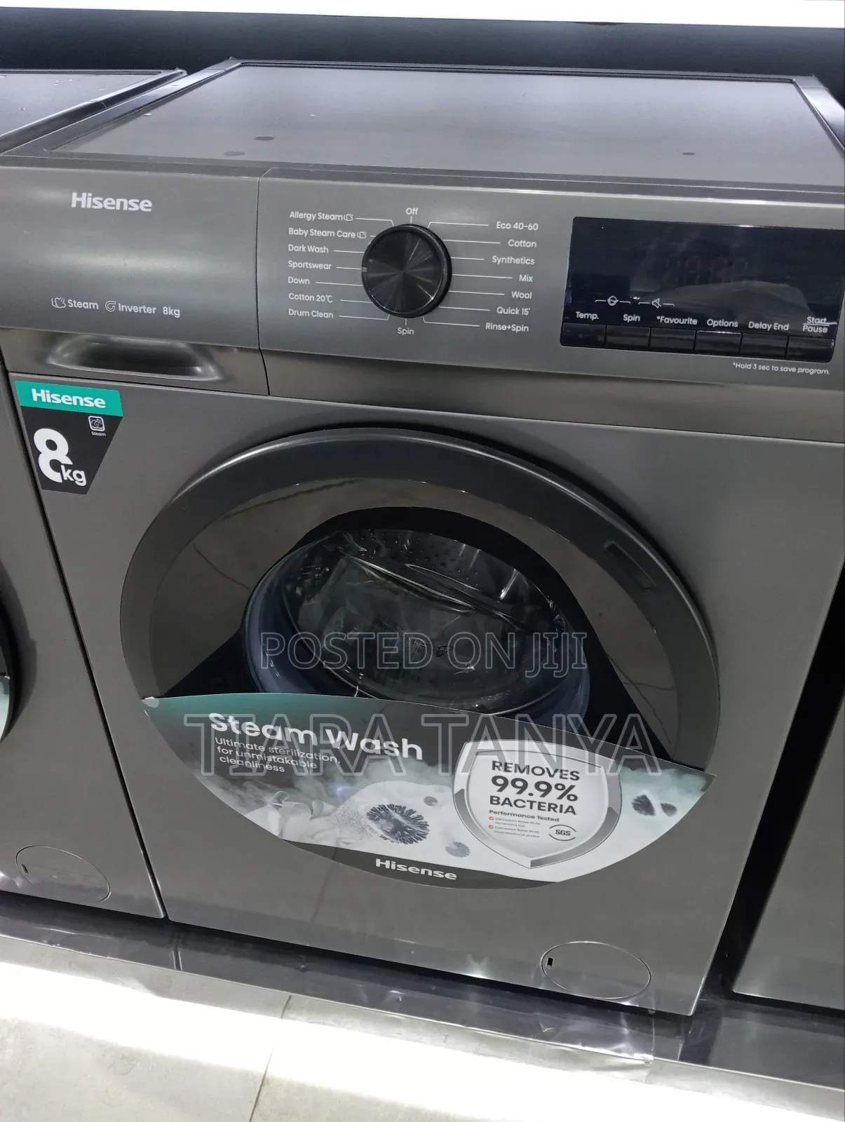 Hisense Wfpv8012emt - 8kg Front Load Washing Machine - Grey