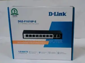 D-Link DGS-F1010P-E 120W 8+2 Port Gigabit POE Switch