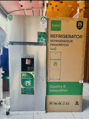 Syinix 210litres-Double Door Refrigerator With Dispenser