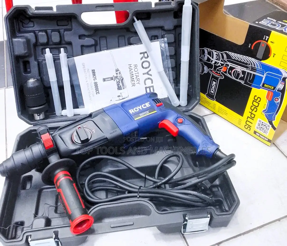 Royce (Double Chuck) Rotary Hammer Drill 800w