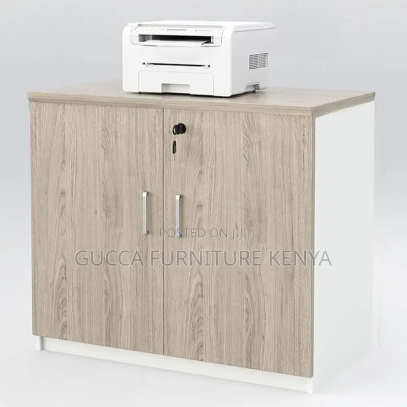 Cabinets:Grey Scratch Resistant Credenza Storage Cabinet