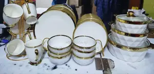 27pcs Dinner Set With Gold