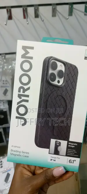 Joyroom Braided Magnetic Protection Case for iPhone 14-Black