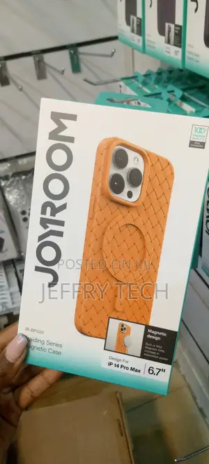 Joyroom Braided Magsafe Case for iPhone 14 Pro Max-Orange