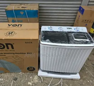 Von 8kg VWM Black Washing Machine, (1yr Wrty) v/N