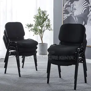 Office Chairs: Simple Style Dark Blue Cloth Executive Chair