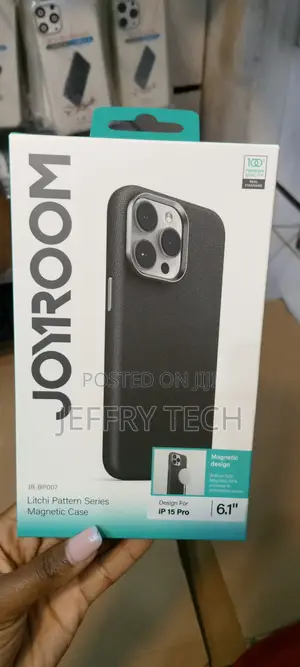 iPhone 15 Pro Style the Ather Case Lychee Joyroom-Black