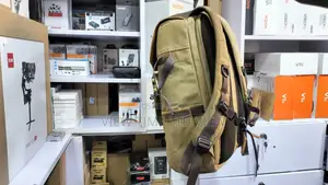 Waxed Canvas Leather Camera Bag Backpack 25L