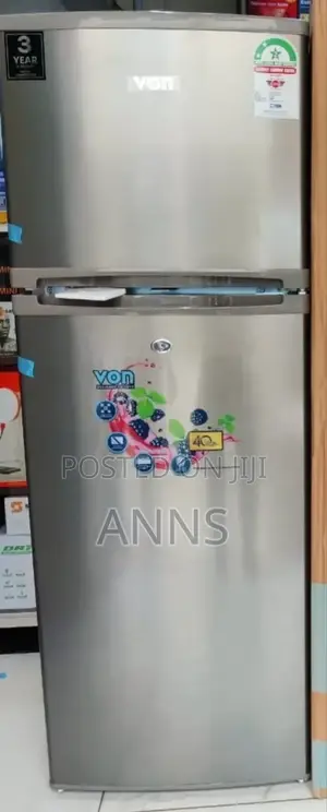 Von 181litres Double Doors Fridge-Vr181
