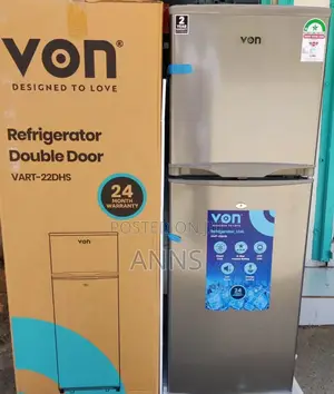 Von 138l- VART 22DHS Double Door Refrigerator