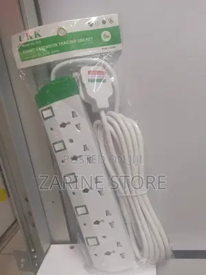 Ukk 13amp Power Extension Socket Corded 5 Metres 5 Ways