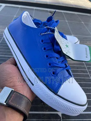 Blue New LEATHER CONVERSE BLUE 36,37,38,39,40,41,42
