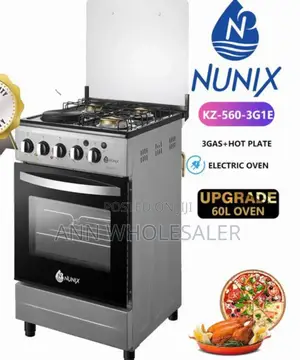 50*55 Nunix 3 Gas +1 Standing Gas Cooker NU3G/1E