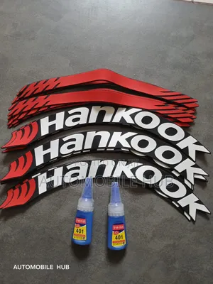 Car Tyre Stickers With Glue - Hankook Tyre Sticker