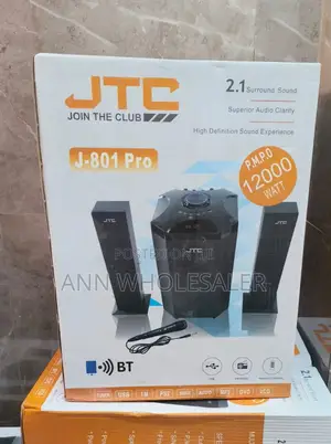 JTC Mtungi 2.1ch Hometheatre-Bt/Fm/Usb-12,000w-System Mt/F