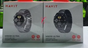 Havit M9030 Ultra AMOLED Smart Watch Black and Silver