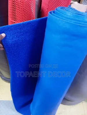 Blue PVC Antislip Spaghetti Coil Mat Water Resistant PVC Rug