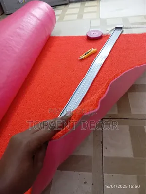 Antislip Runners Easy to Clean Spaghetti Antislip Red Rugs