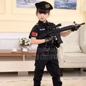 Kids Police Uniform Cosplay Clothing