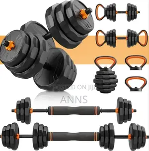 6 in 1 Adjustable 50kgs Dumbells + Kettle Bells Lay