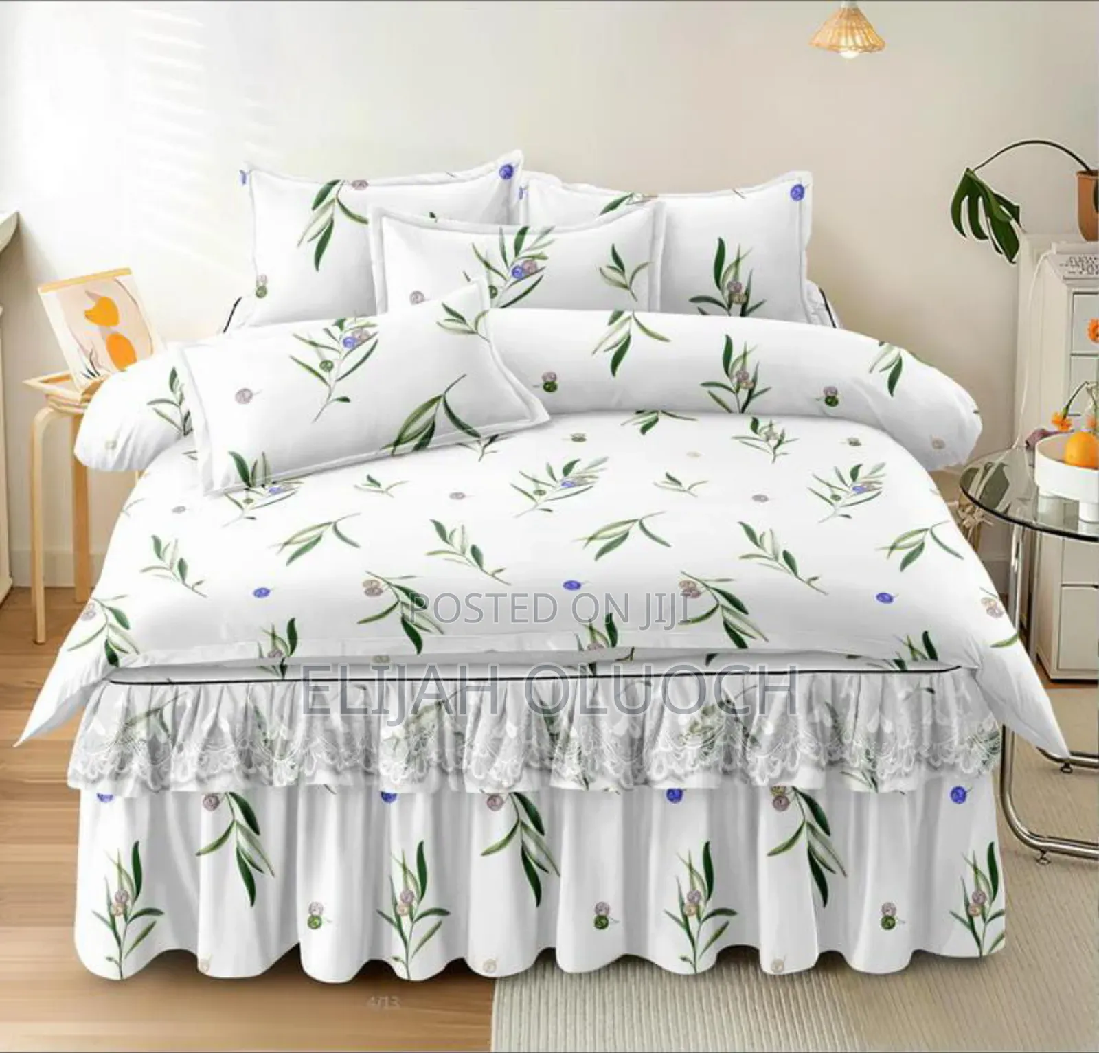 6pc Bedskirt Plus Bedsheet Combo Set*