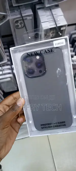 Bare Skin - For iPhone 15 Pro Max Leather Shell Case-Gray