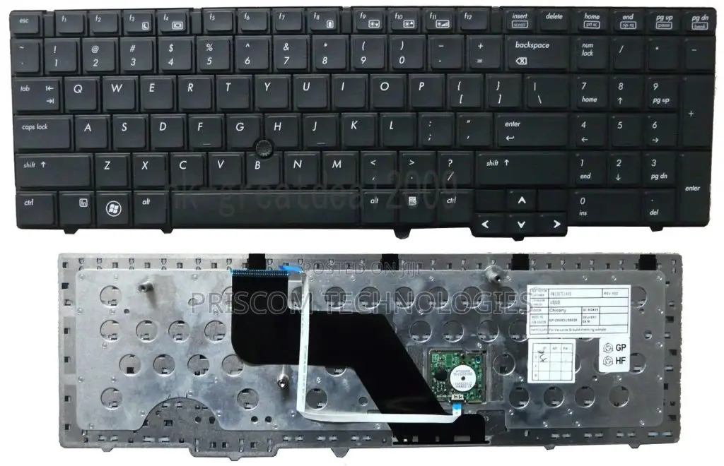 New US Keyboard For HP Elitebook 8540p 8540w