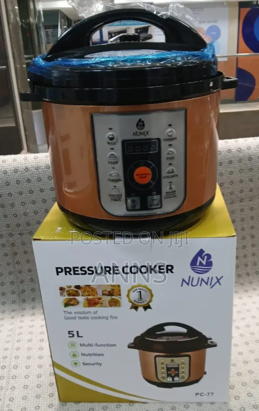 5litres Nunix Electric Pressure Cooker PC-77