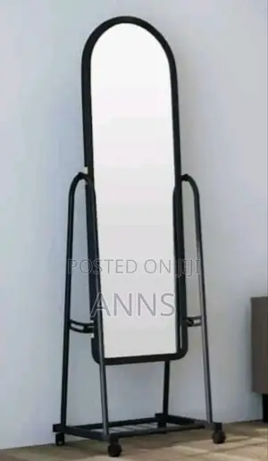 Black Dressing Mirror With Wheels