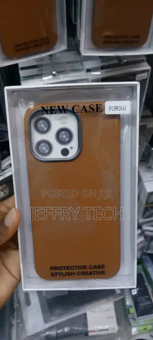 Carbon Fiber Case for Apple iPhone 15 Pro Max-Brown