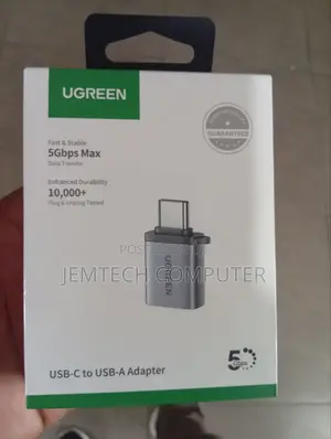 UGREEN USB-A 3.0 to USB-C Adapter (Gray) °° OTG Adapter