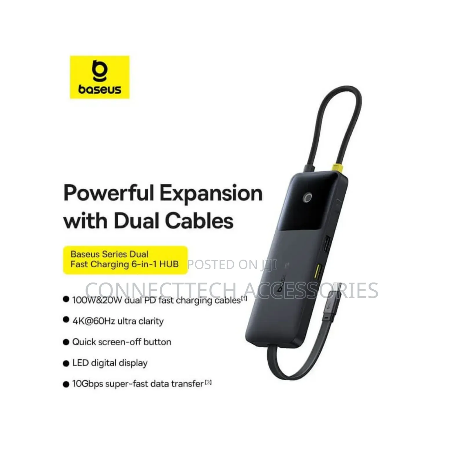 Baseus Nomo 6-in-1 Hub | Expand Your Connectivity