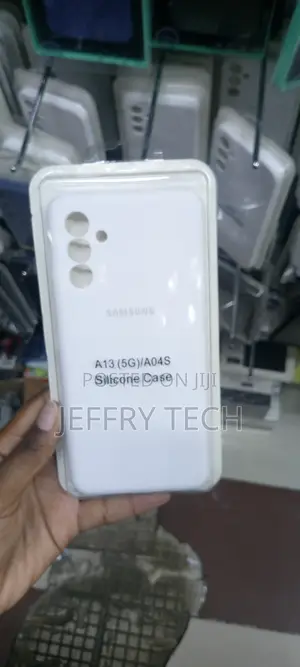Liquid Silicone Samsung Galaxy A13 5g Back Cover-White