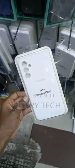 Samsung Galaxy A14 Silicone Gel Bumper Case-White
