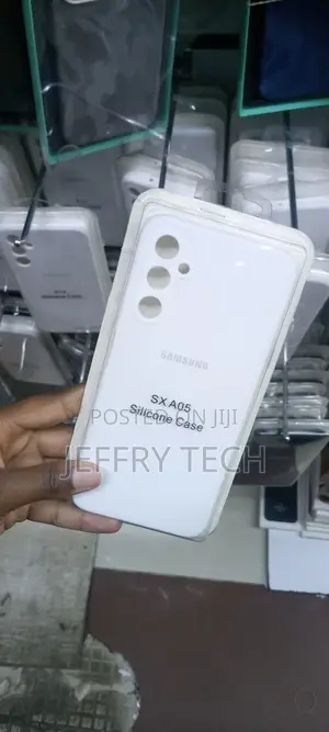 Samsung A05 Liquid Silicone Gel Rubber Case -White