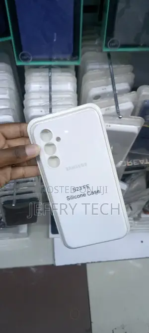 Samsung Galaxy S23 FE Liquid Silicone Back Case-White