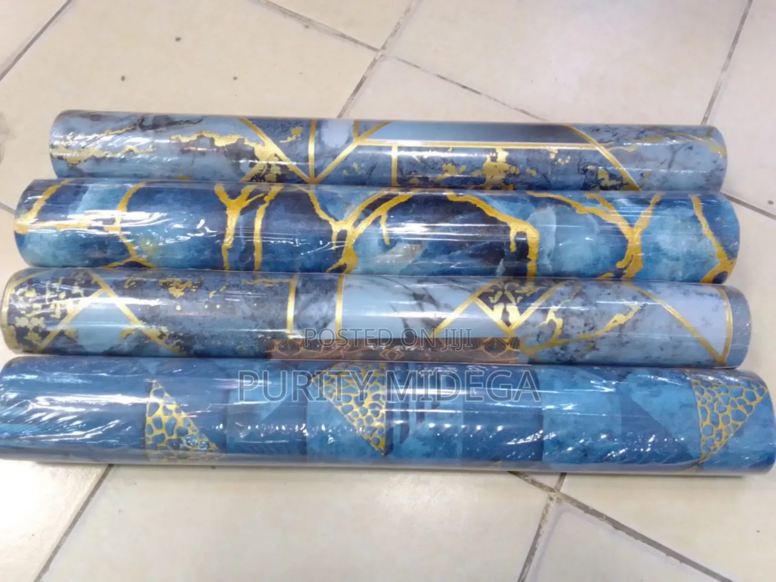 Decorative Blue Wallpaper Rolls