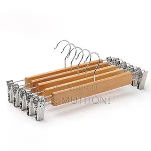 High Grade Natural Wooden Hangers(6 PCS )
