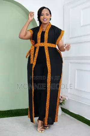 Flowy Ankara Kimono