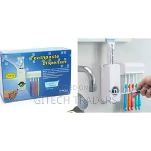 *Toothpaste Dispenser and Toothbrush Holder
