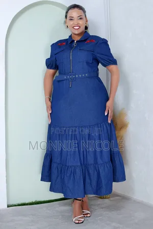 Breastfeeding Friendly Denim Dress