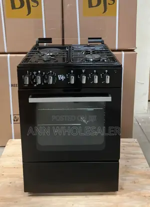 Black BJS 60 by 60 3+1 Standing Cooker BJ/6
