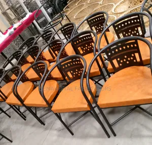 Metallic Restaurant Chairs With Powdercoating Finish.