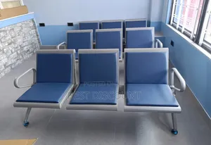 Heavy-Duty Three-Link Visitors Chair