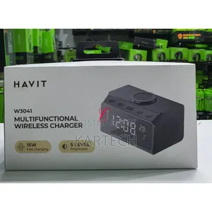 Havit W3041 Alarm Clock 15W Wireless Fast Charger