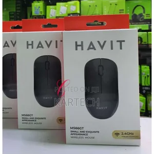 Havit MS66GT Small 2.4ghz Wireless Mouse Black White