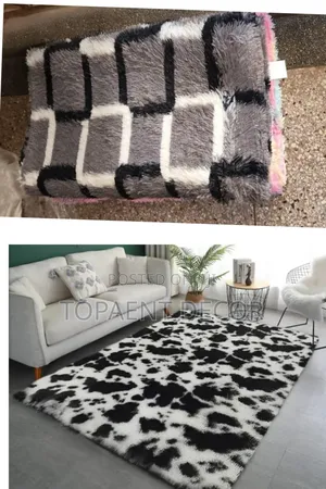 7 by 10 Patched Fluffy Warm House Carpets