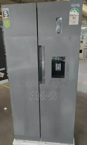 Syinix 439L ~ Side-by- Side Double Door Fridge- Silver