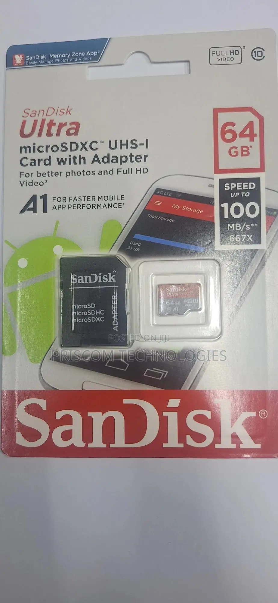 64gb Memory Card Microsd Card With Memory Reader Adapter